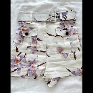 RARE Zimmermann Orchid Shorts with Belt (SZ US 6)